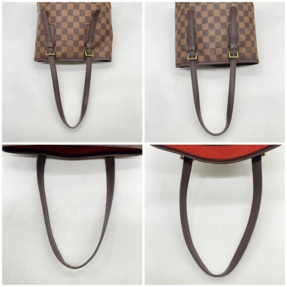 Authentic Louis Vuitton Damier Ebene Marais Bucket W/Box/Pouch 494-051825 - Picture 5 of 16